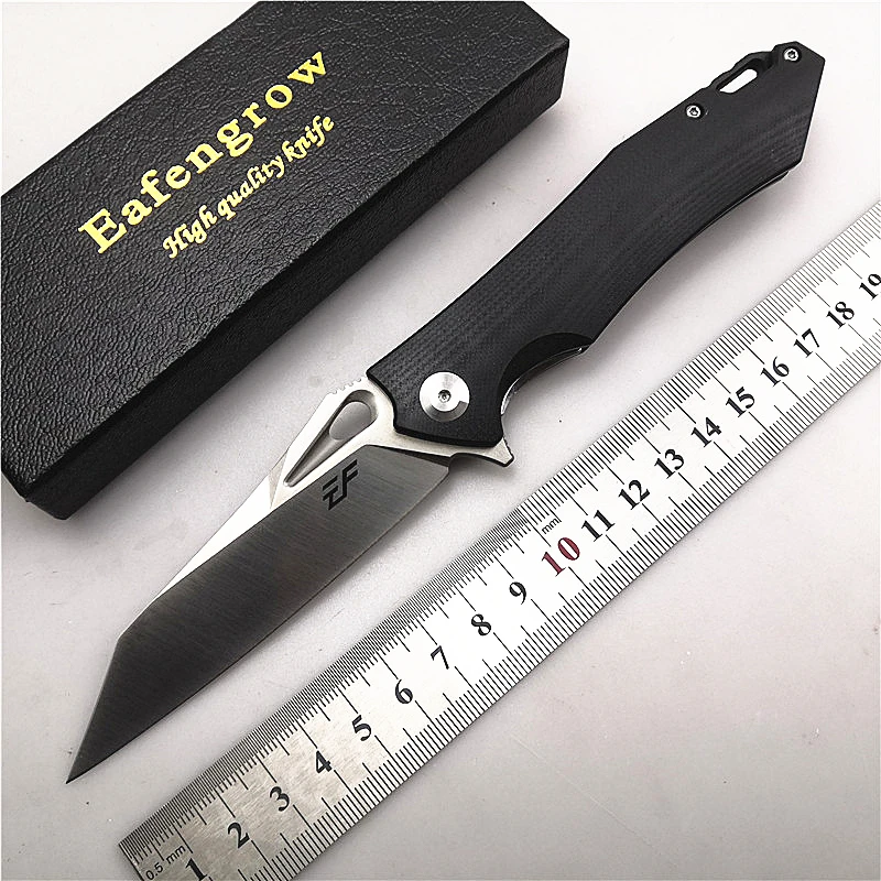 Фото Складной нож Eafengrow EF934 D2 G10, портативный карманный резец для кемпинга и охоты, фруктовый домкрат, для повседневного использования, посуда, инструмент для улицы №1