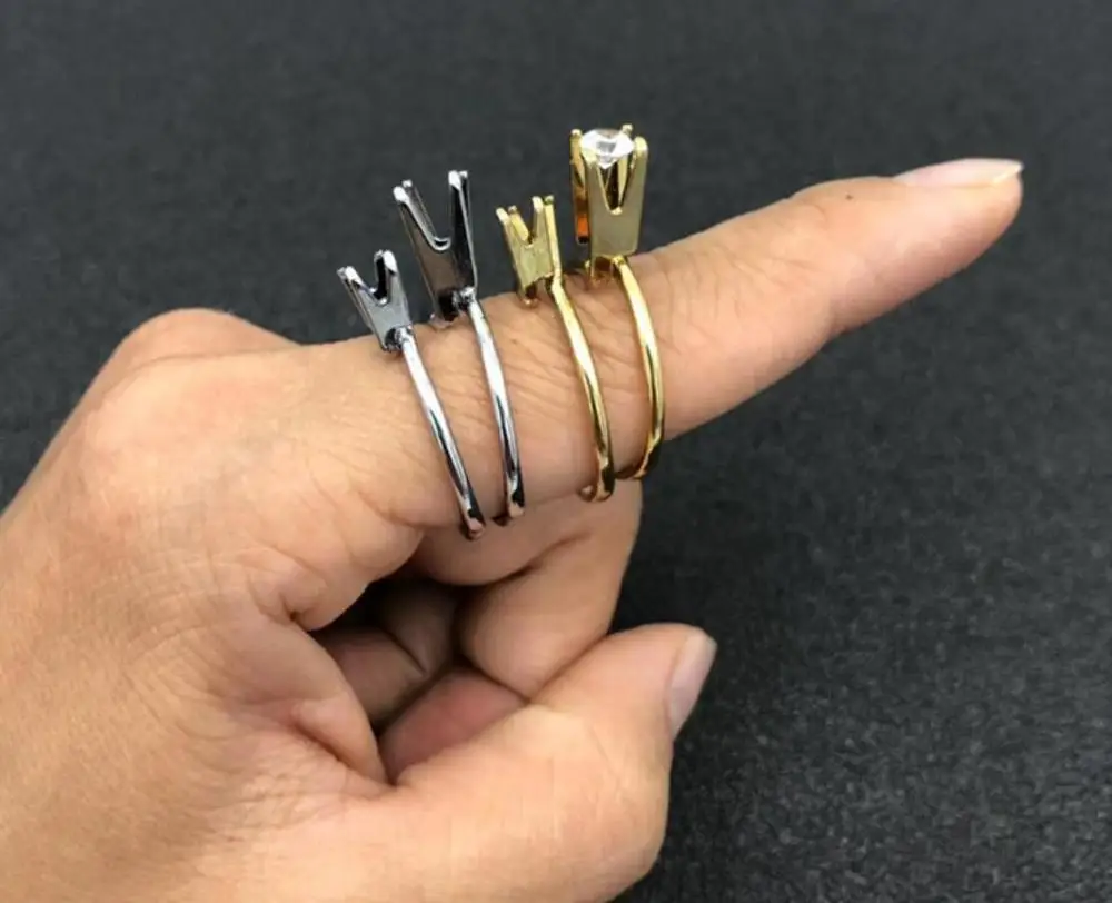 Ring Holder Naked Gemstone Plate Ring Stone Holder Diamond Tools For Jewelry loose diamond clip holding claw Ring Holder Naked Gemstone Plate Ring Stone Holder Diamond Tools For Jewelry loose diamond clip holding claw