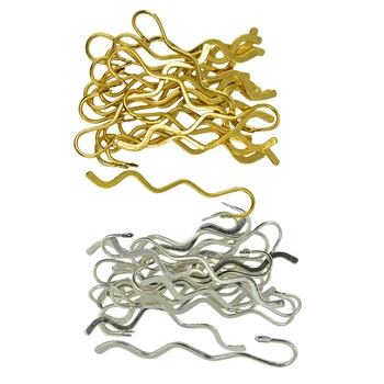 

40pcs Silver Gold Plated Metal Wave Bookmarks Book Magazine Accessories