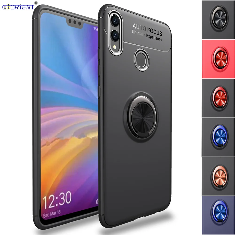 Чехол для Huawei Honor 8X 9X Lite с кольцом подставкой JSN L21 L23 мягкий силиконовый бампер L22