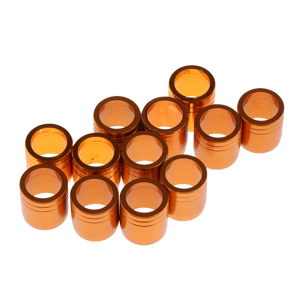 Archery Arrow Explosion-proof Ring For Outer Diameter 7.6mm Arrow Shaft, Set of 12 Various Color