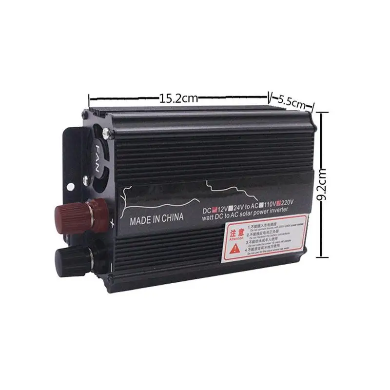 Солнечный инвертор 12 V/24VDC модифицированный синусоидальный преобразователь 500 W/1000 W H9P3