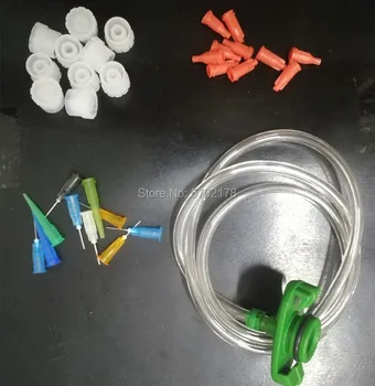 

10pcs 30CC syringes Syringe Tips Caps needle adapter kit