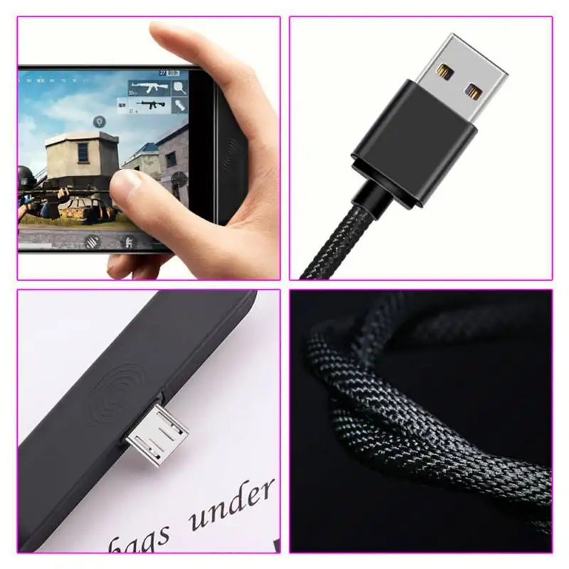 90 градусов локоть данных кабель Micro USB кабель 3A быстрое зарядное устройство USB линия для samsung/OPPO/Xiaomi Android телефонов нейлоновая оплетка