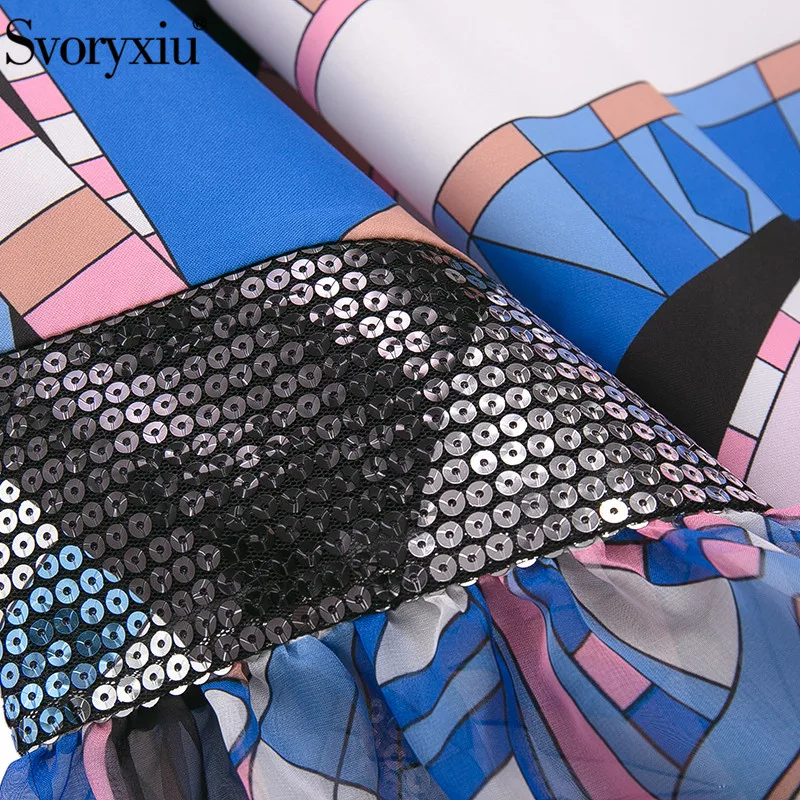 Svoryxiu Fashion Runway Summer Plus Size Loose