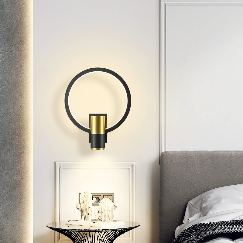 Corridor lamp sun table lamp stair lamp aisle lamp porch lamp Nordic modern simple bedroom bedside wall lamp