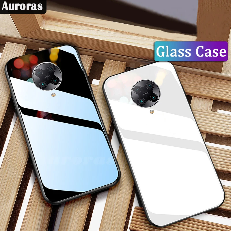 For Xiaomi Poco F2 Pro Case X3 M3 Tempered Glass Hard Back Cover 5G GT Redmi Note 10 Shockproof Coques | Мобильные телефоны и