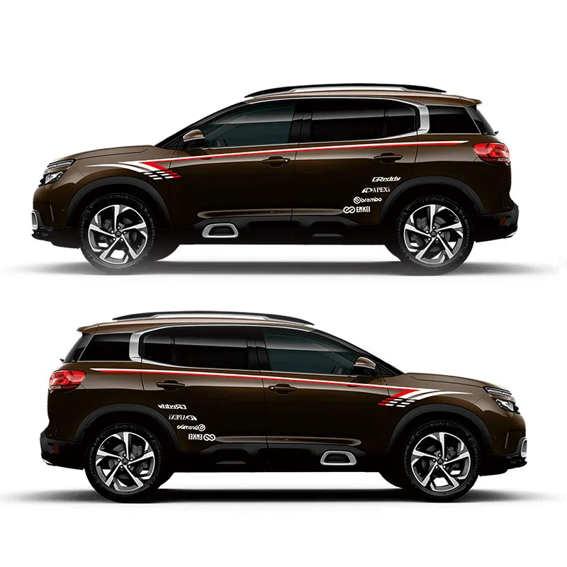 sport car sticker For Citroen C5 AIRCROSS Mark Levinson Exterior Side door Decal Car Vinyl Film 1 Pair