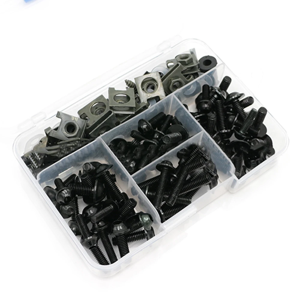 

177pcs 6mm Motorcycle Shell Bolt Plate Screws Kit Aluminum CNC Universal Shell Bolt Plate Screw Red/Blue/Gold/Green/Black/Silver