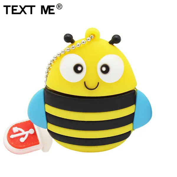 Usb флеш накопитель TEXT ME 64 ГБ с рисунком пингвина Совы лисы usb 2 0 4 8 16 32 флешка