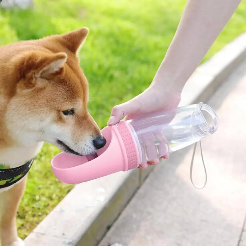 Portable Pet Dog Water Bottle For Small Large Dogs Travel Puppy Cat Drinking Bowl Outdoor Pet Feeder Drinking Bowl Useful