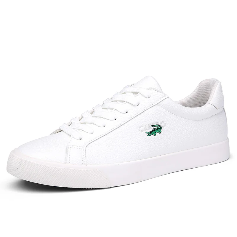 CARTELO/Мужская обувь; модная повседневная обувь; Мужская удобная обувь; однотонная спортивная обувь; zapatillas hombre - Цвет: Белый
