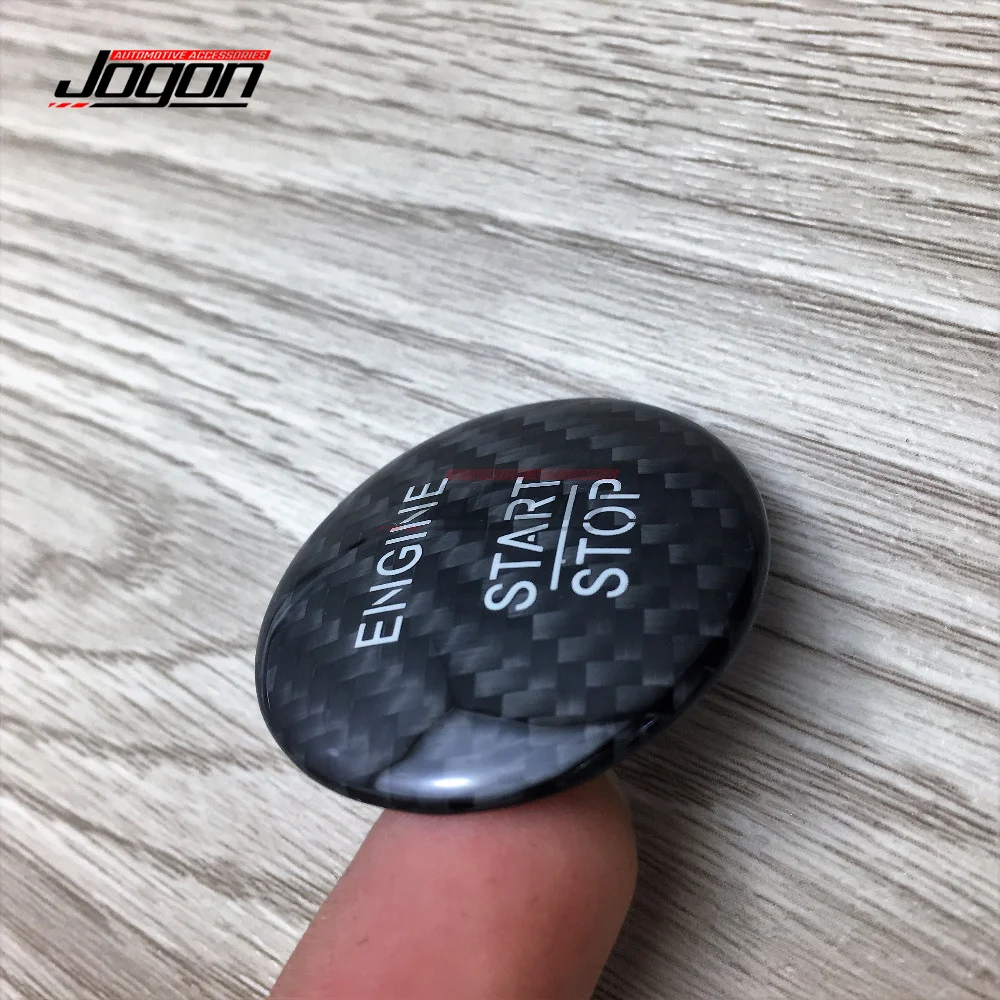 Carbon Fiber Engine Start Button Cover Cap Trim For Mercedes Benz W205 W211 W212 W221 W176 C117 W166 A B C E S R CLA GLE GLC