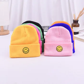 

Kids Boy girl Knitting Fashion Cap Infant Boy Girl Cute Smile Hat Children’s Autumn Winter Warm Hat