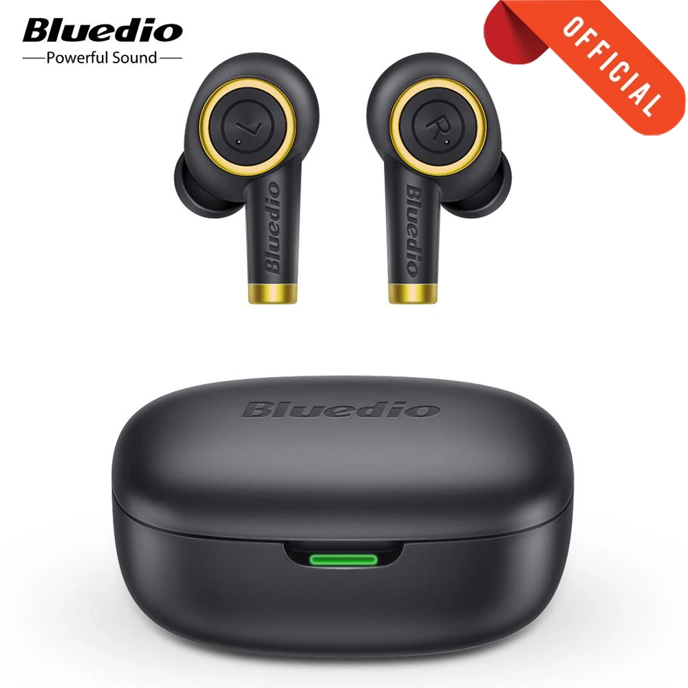 Bluedio TWS наушники Bluetooth беспроводные спортивные водонепроницаемые AI распознавание