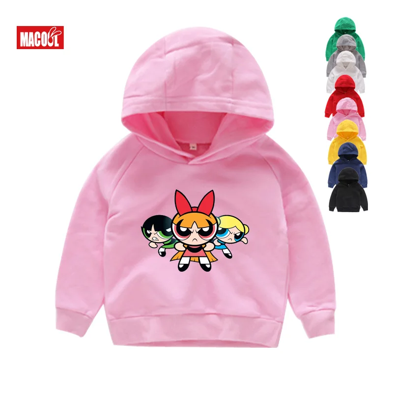cute hoodies girls kids Children Sweatshirts red Color Hoodies Cotton Girl Pullover Tops Outerwear Clothes baby girl outfit cool - Цвет: Thin hoodies5