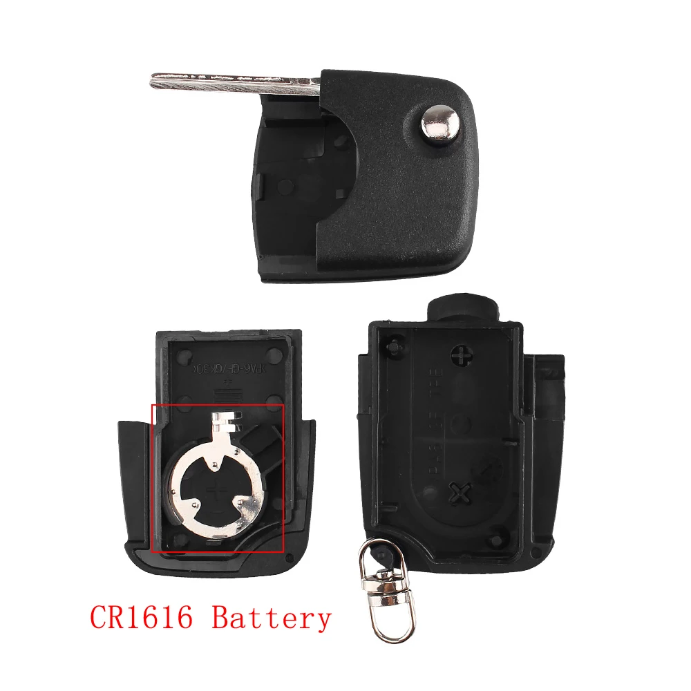 Флип чехол KEYYOU для VW Volkswagen Passat Jetta Golf Beetle 2/3/4 кнопки подходят CR1616|Ключ от авто| |