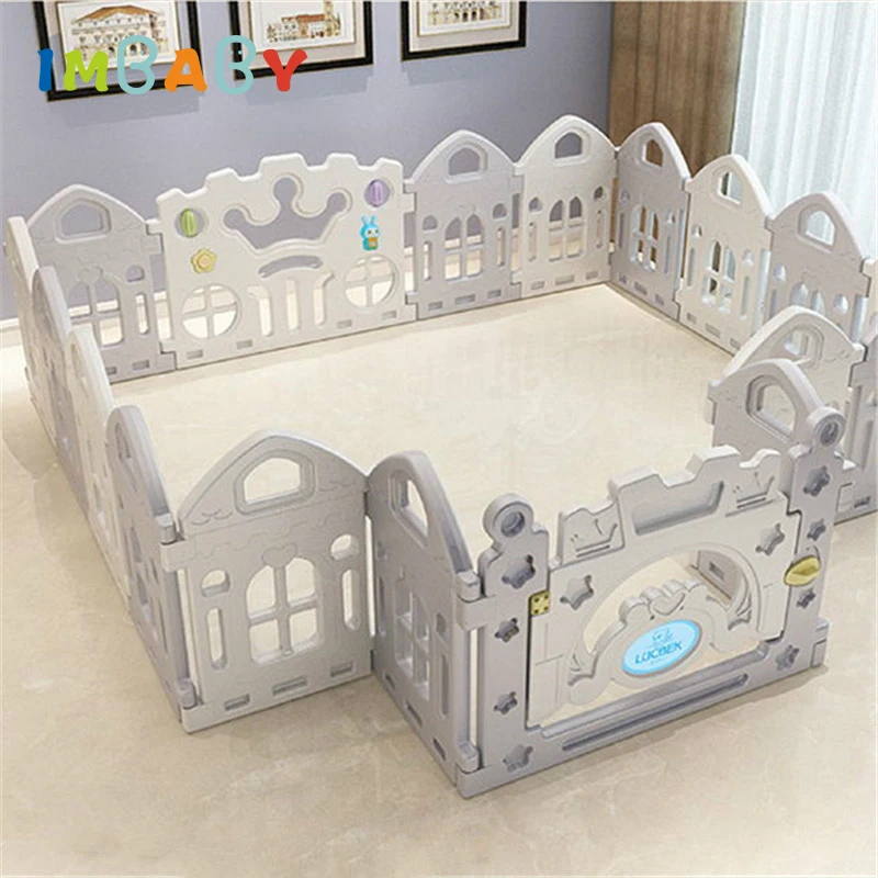 IMBABY Baby Fence Plastic Baby Playpens Foldable Playpen for Children