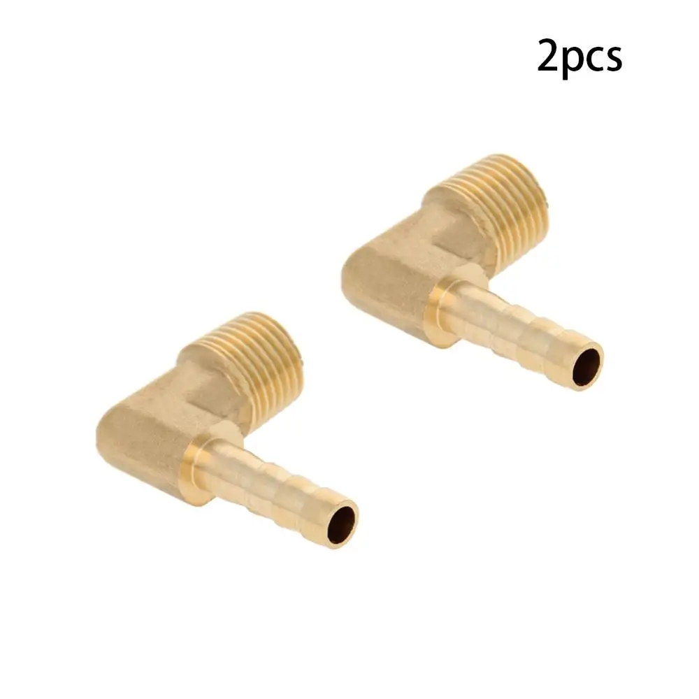 Utoolmart шлангов ID 6/8/12 мм Наружная резьба 1/4 3/8 локоть 90 градусов медная колючая