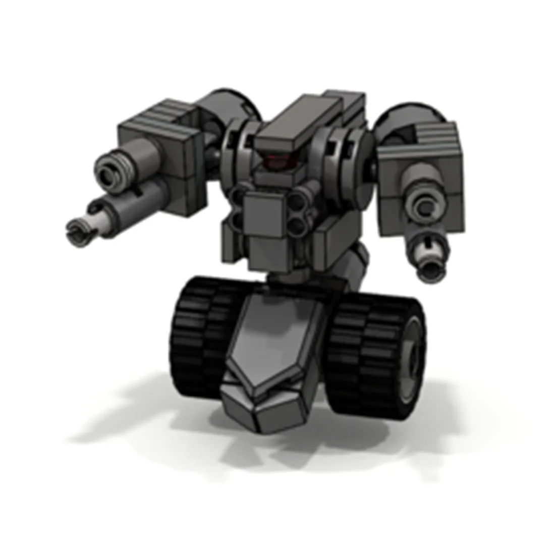 

73Pcs STEM MOC Mecha Wheel Model Small Particle Building Blocks Educational Toy Set - Dark Grey