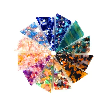 

2019 Korea New Hairpins colourfu Hair Clips Acrylic acid Triangle Hair Accessories for Women Girls Hair grip Barrettes