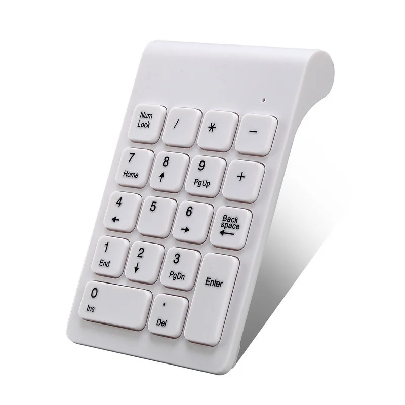 Маленькая беспроводная цифровая клавиатура 2 4G USB с 19 клавишами мини числовая