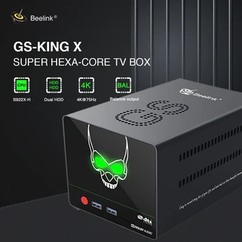 

Beelink GS-King-X Tv Box Smart Android 4GB 64GB Dolby DTS 1000Mbps Wifi Bluetooth 4K HD IPTV Set-Top Box