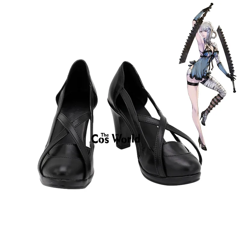 

Nier: Automata Kaine Swords Games Customize Cosplay High Heels Shoes Boots