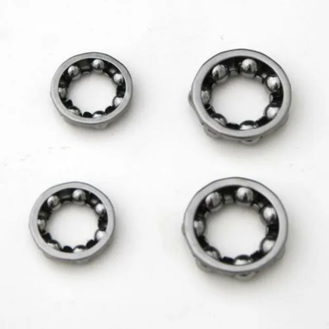 Set Di 4 Cuscinetti Per Mozzo Ruota Bici - 3/16" Anteriore E 1/4" Posteriore, Acciaio - Foto 3