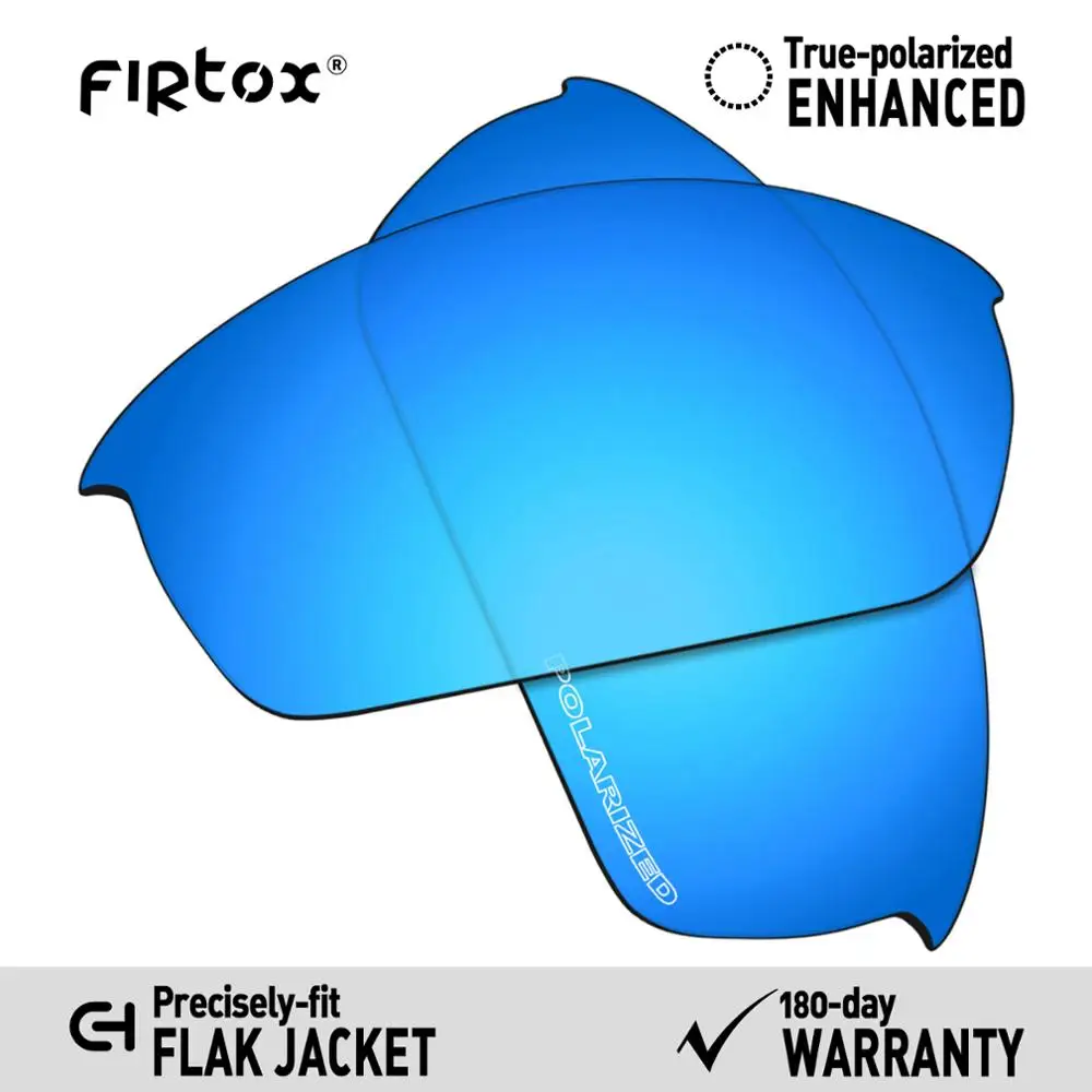 Blue-Anti Salt Firtox анти-морской воды поляризованные Сменные рассеиватели для-Оукли Flak солнечные очки к куртке(только линзы)-несколько цветов - Цвет линз: Blue-Anti Salt