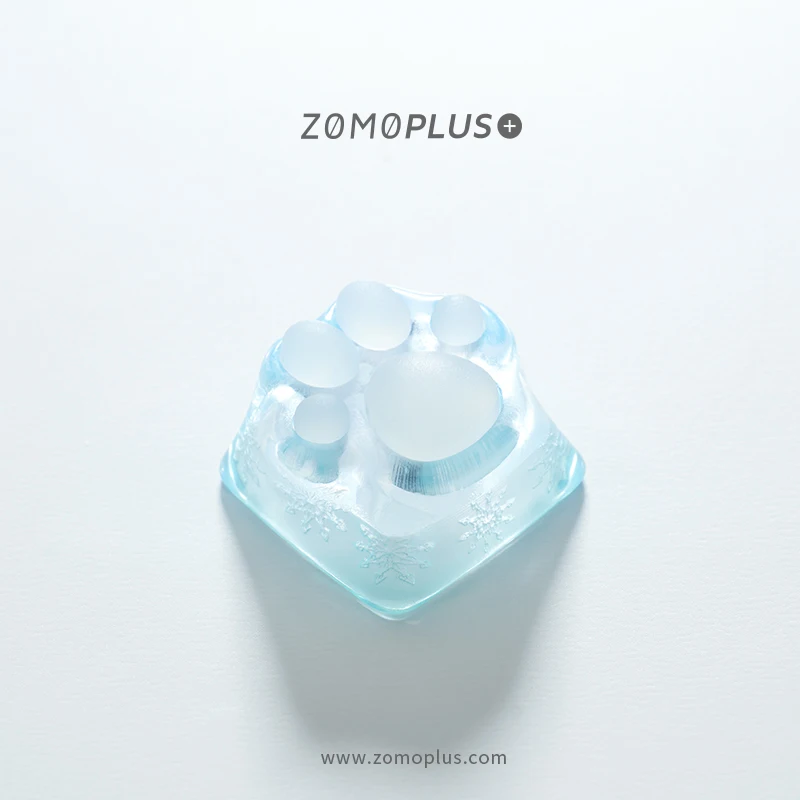 Zomo Plus Kawaii Bonito 3d Impresso Resina & Silicone Sakura Tiffany Kitty Pata Artesanal Keycap Teclado Mecânico Gato Pata Keycap - Imagem 4