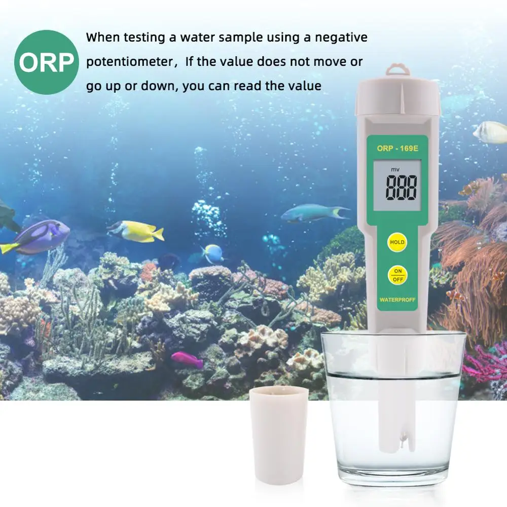 Portable Pen ORP Meter Redox Potential Tester Negative Potential Pen Tester ORP Meter