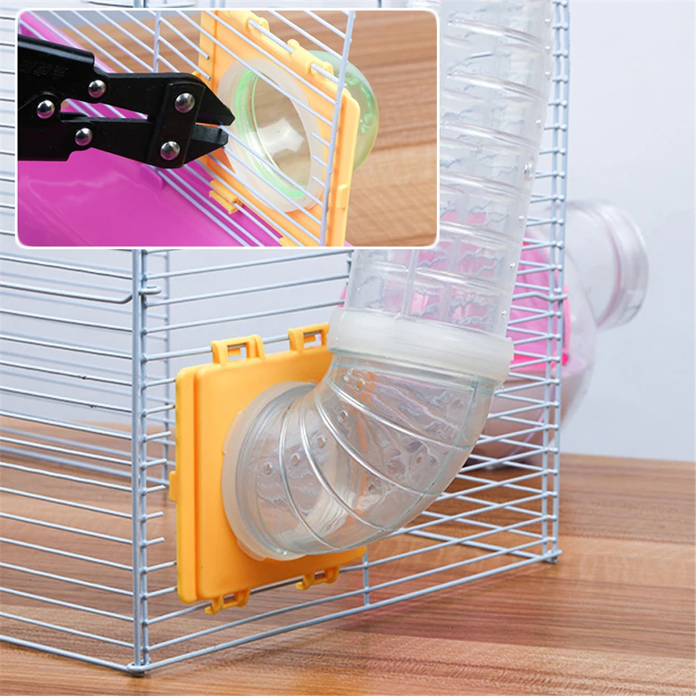 Hamster Tunnel Tube Part Transparent Curved Straight Tunnel Pipe DIY Small Pet Cage External Sports Toy For Mouse Rat small pet tunnel,hamster cage tunnel,hamster toy maze