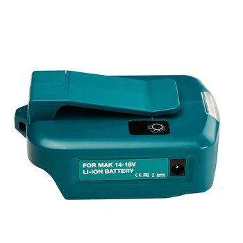 

Portable 14.4V /18V LED Light converter Dual USB Battery Converter for Makita Li-ion Battery Outdoor Flashlight Accessories