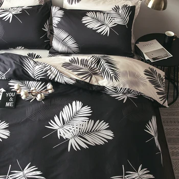 

European-Style Cotton Cotton Four-Piece Bedding Set Simple Northern European-Style Dormitory Bed Single Three-Piece Quilt Cover