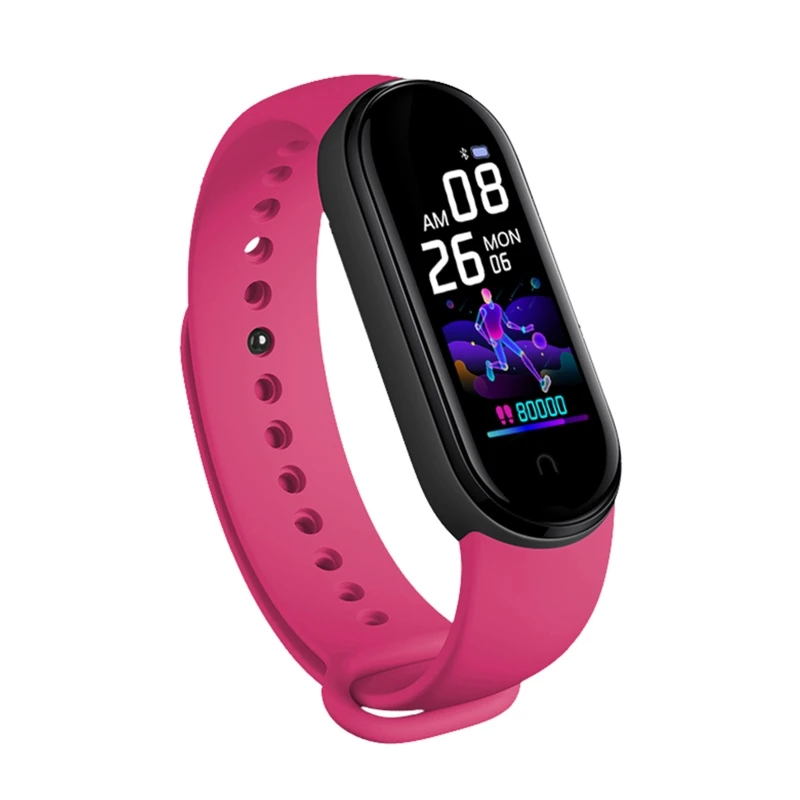 2025 New M5 Sport Fitness Tracker Smartband for Smart Bracelet Blood Pressure Heart Rate Monitor for Smart Band Wristband 6