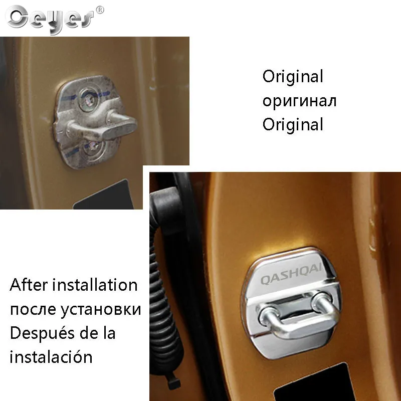 Ceyes автомобильный Стайлинг для Nissan Qashqai J10 J11 X Trail NOTE Note JUKE чехлы на дверные замки