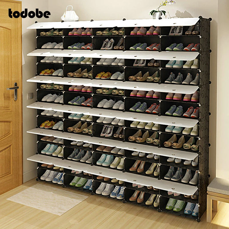 Modular Shoe Rack Hallway Spacesaving Shoe Organizer Large Capacity