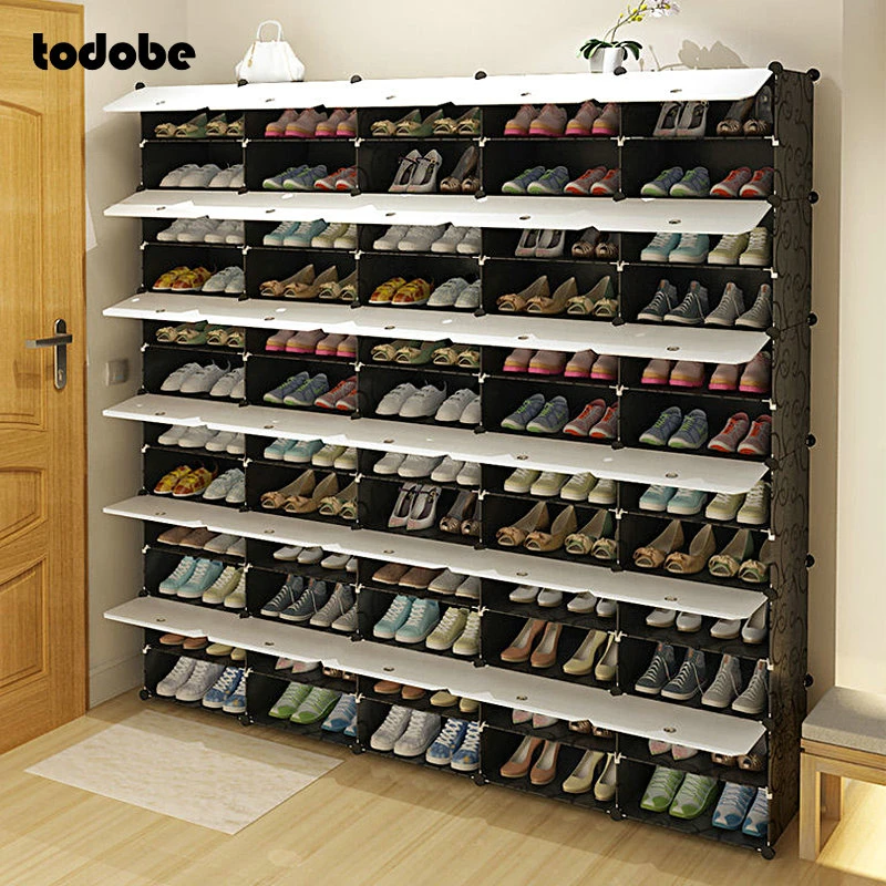 Zapatero Modular para pasillo, organizador zapatos de capacidad, armario de almacenamiento de botas y zapatos, combinación artesanal, ahorro de espacio|Zapateros| - AliExpress