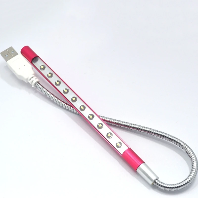 USB металлический 10 светильник портативная клавиатура маленький Ночной