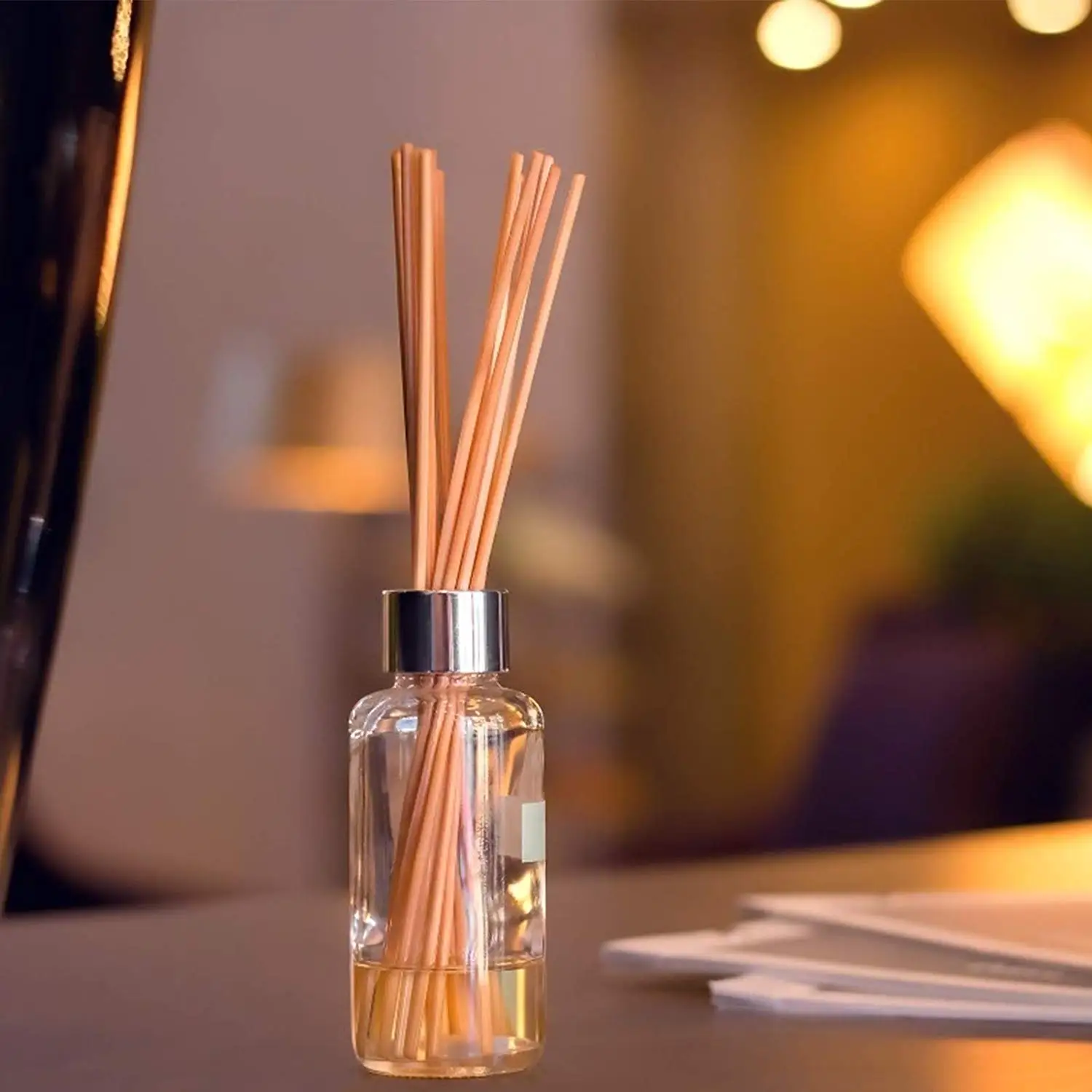 METABLE 200pcs Home Diffuser Stick Natural Rattan Replacement Reed Essential Oil Aroma Fragrance Diffuser for Home Kitchen