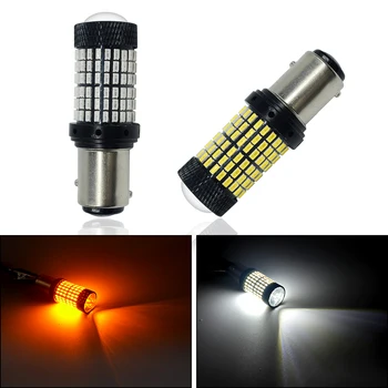 

2 Piece 1156 Ba15s 1157 T20 Led 7440 W21w W21/5w Led Bulbs 3014 144smd Car Turn Signal Lights Brake Lamp