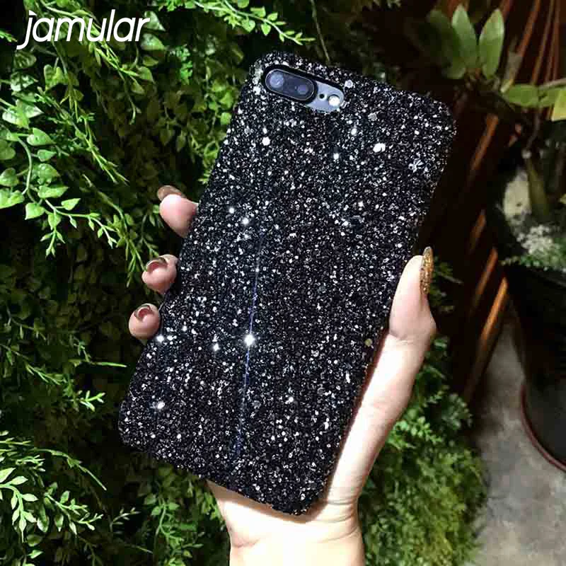 Роскошный блестящий чехол для телефона JAMULAR, чехол для телефона iPhone X 11 Pro 8 7 6 XS MAX XR, цветная задняя крышка, Жесткий Чехол
