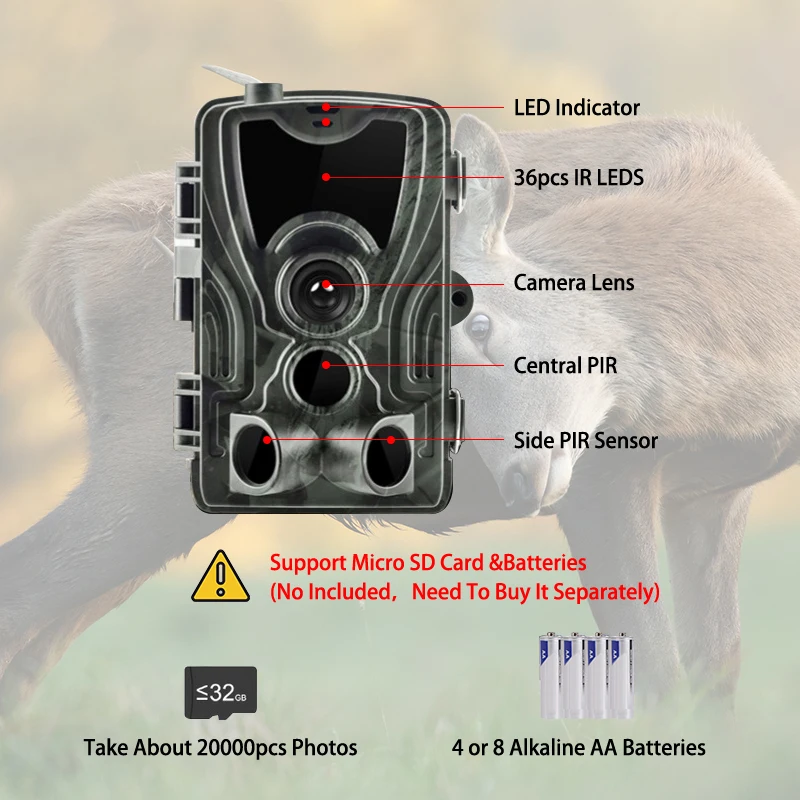 Suntek охотничья камера hc801lte 4g Trail камера 16MP 1080P фото ловушки 0,3 s триггер дикая Дикая камера Chasse scout Прямая поставка