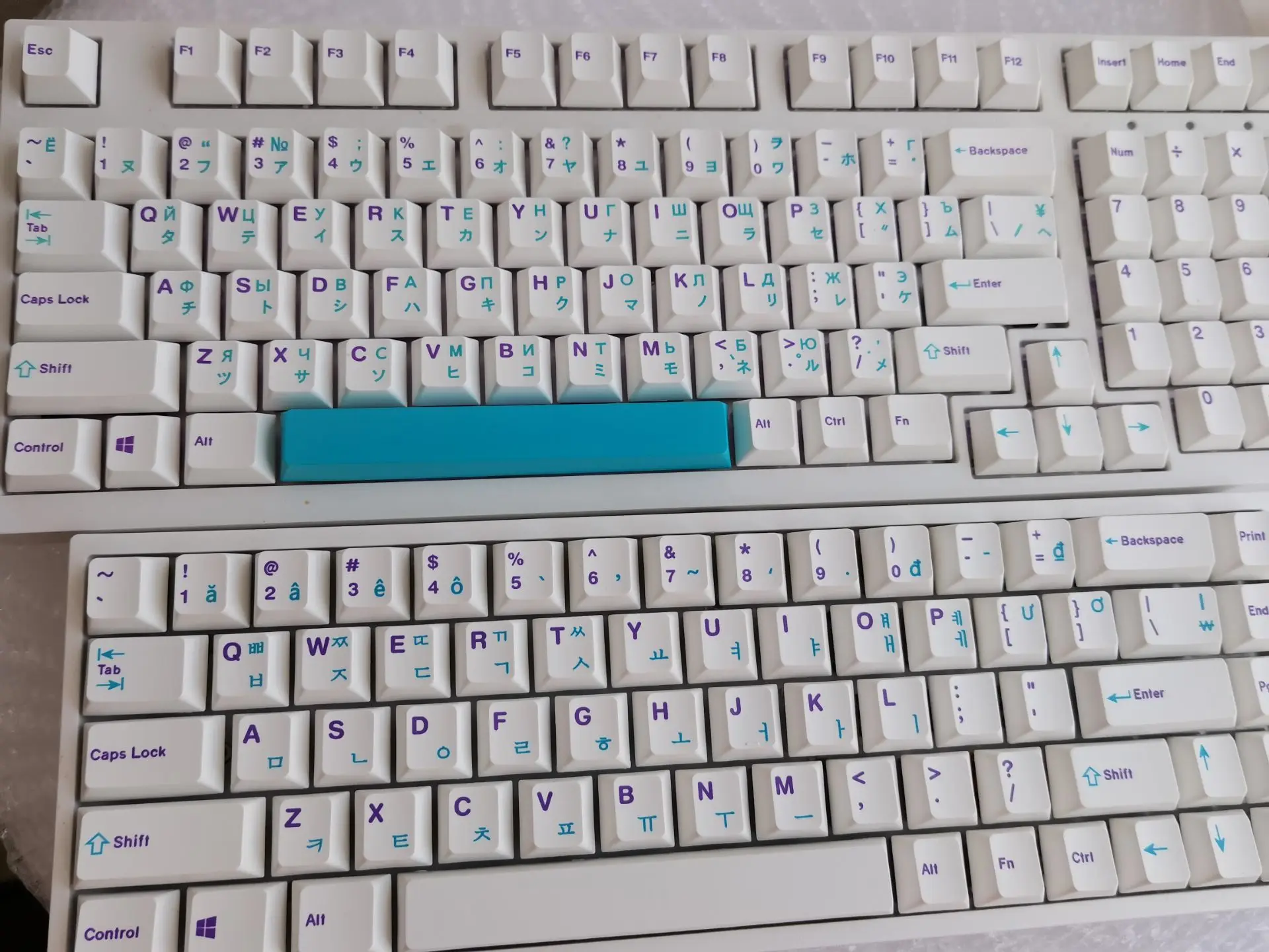 1 conjunto pbt tintura subbed keycap para