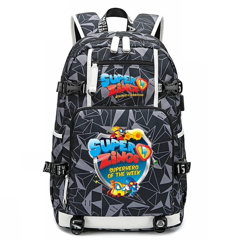 Рюкзак с мультипликационным принтом Super Zings Mochila корейские рюкзаки для женщин и
