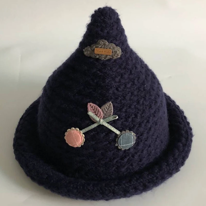 Новая модная шерстяная шапка Skullies Beanies, детская зимняя шапка для девочек, вязаная шапка Beanies, Весенняя однотонная шапка Skullies Beanie, шапка bonnet