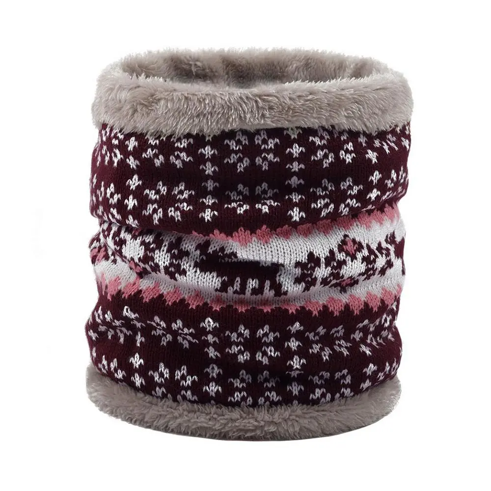 Aswinfon Cable Knit Снуд шарф Зимний шарф на шею с флисовой подкладкой шарф утолщенный для мужчин и женщин двухслойная флисовая подкладка вязаный