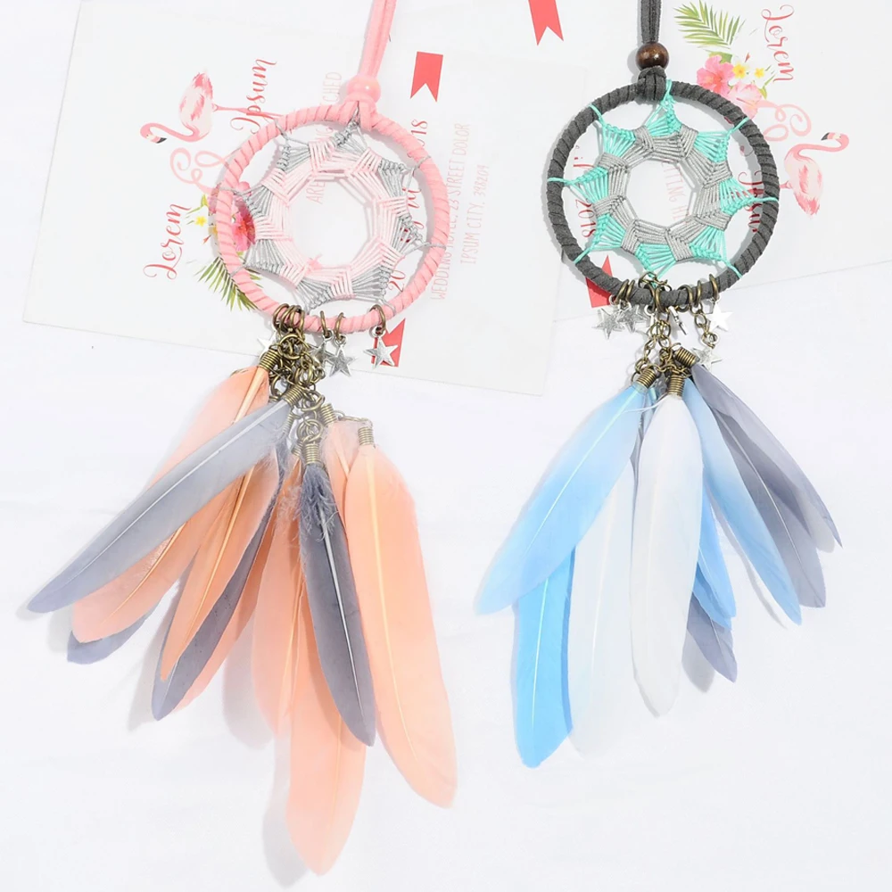 Dromenvanger Dreamcatcher вечерние украшения для дома с перьями, подарок на стену