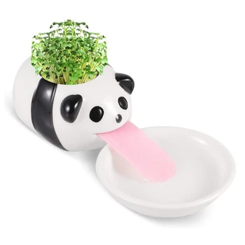 

Automatic Watering Flower Pot Tongue Cute Animal Flower Pot Ceramic Indoor Desk Flower Pot Decor